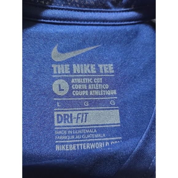 Nike Dri Fit Chicago Cubs Shirt Mens Large Blue MLB Baseball Long Sleeve 2017 - Picture 5 of 10